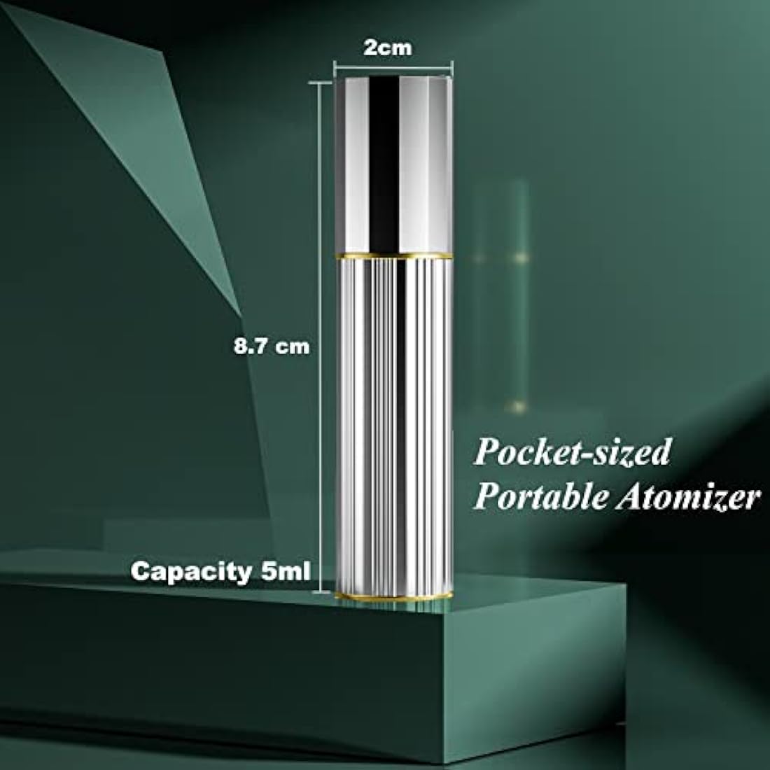 Aurdox Refillable Perfume Travel Atomiser – 5ml Leak-Proof Spray Bottle