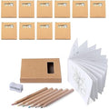 Jolof Store Bulk Mini Coloring Sets - 50 Packs with Pencils & Books