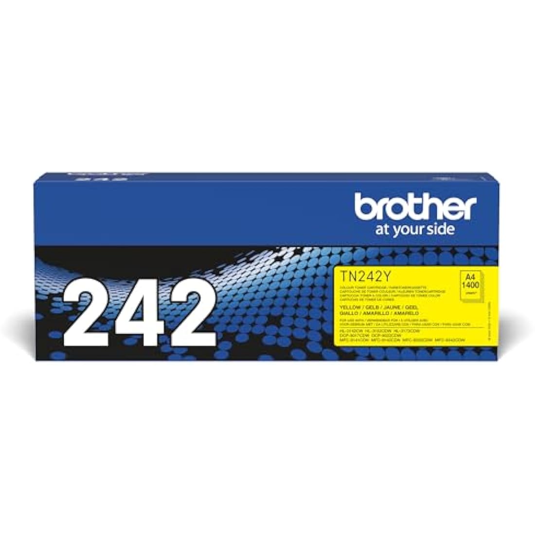 Brother TN-242Y Yellow Toner Cartridge – Genuine Standard Yield