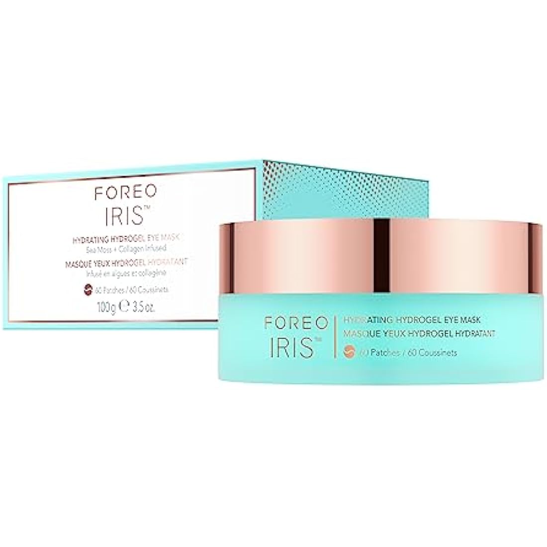 FOREO IRIS Under Eye Gel Patches – Collagen & Vitamin C Mask - 60 Pcs