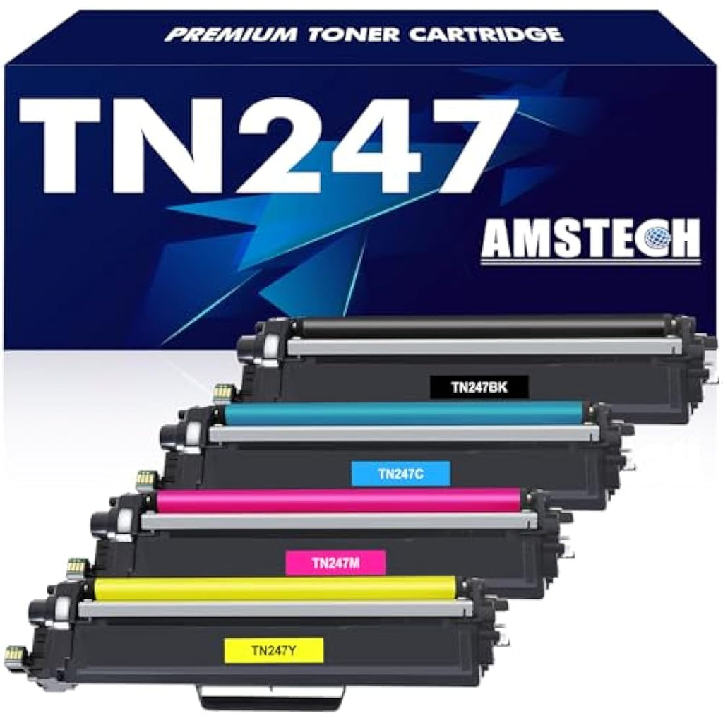 Amstech Compatible Brother TN-243CMYK Toner 4-Pack for DCP-L3550CDW