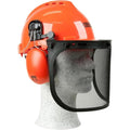 Oregon Yukon Chainsaw Safety Helmet with Ear Muffs and Visor - Black