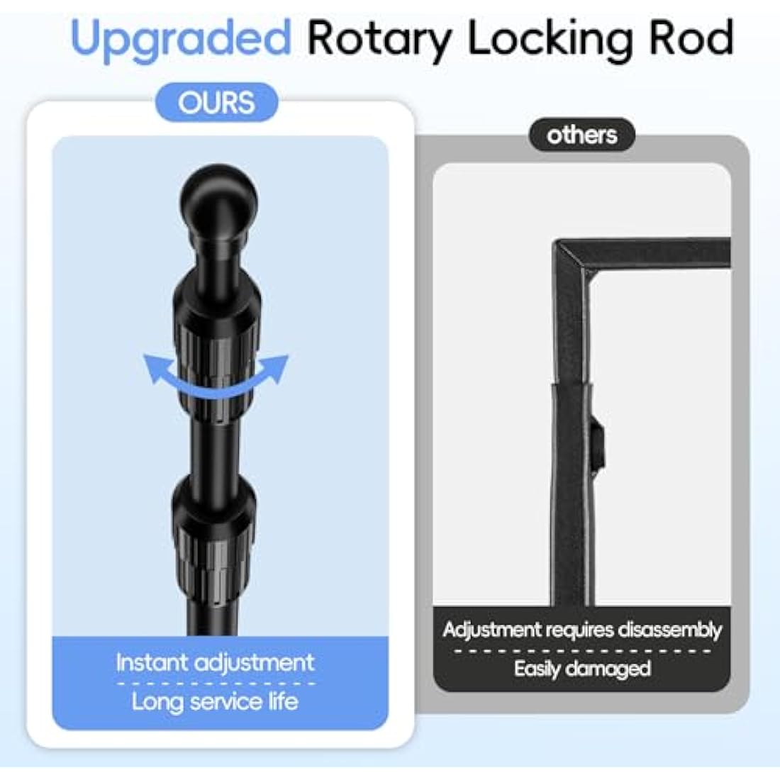 EMART Adjustable Over The Table Rod Stand | 50-94" Aluminum Arch Frame