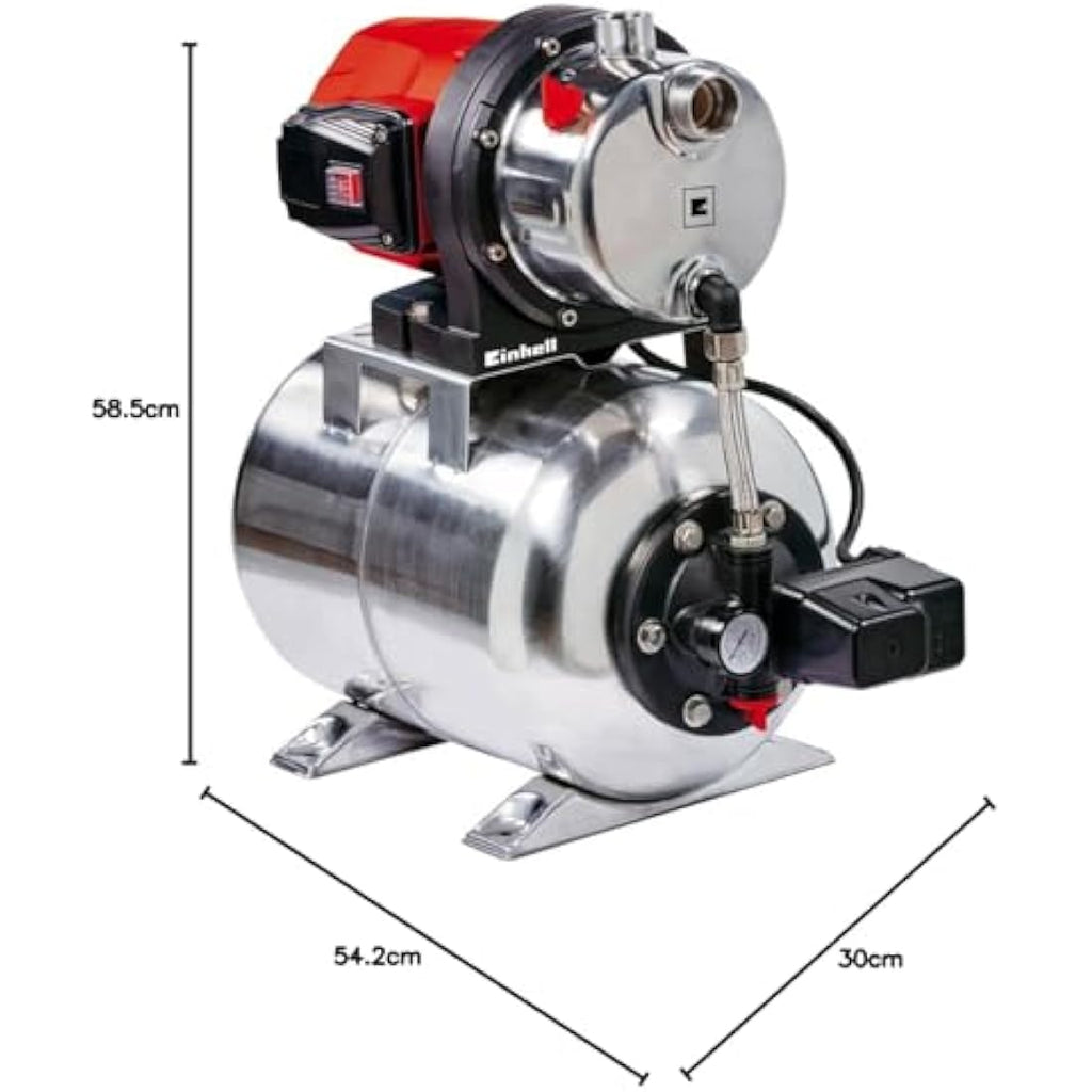 Einhell GC-WW 1250 NN Water Booster Jet Pump – Stainless Steel 1200W