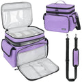 LEFOR·Z Extra Large Double-Layer Sewing Box Organizer Bag - Purple