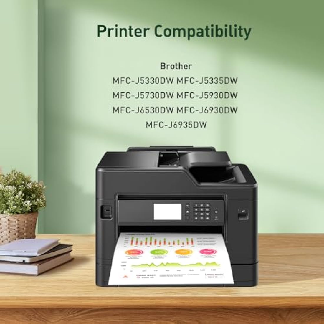 Kingjet LC3219XL High-Yield Ink Cartridges for Brother MFC-J5330DW | 12 Pack