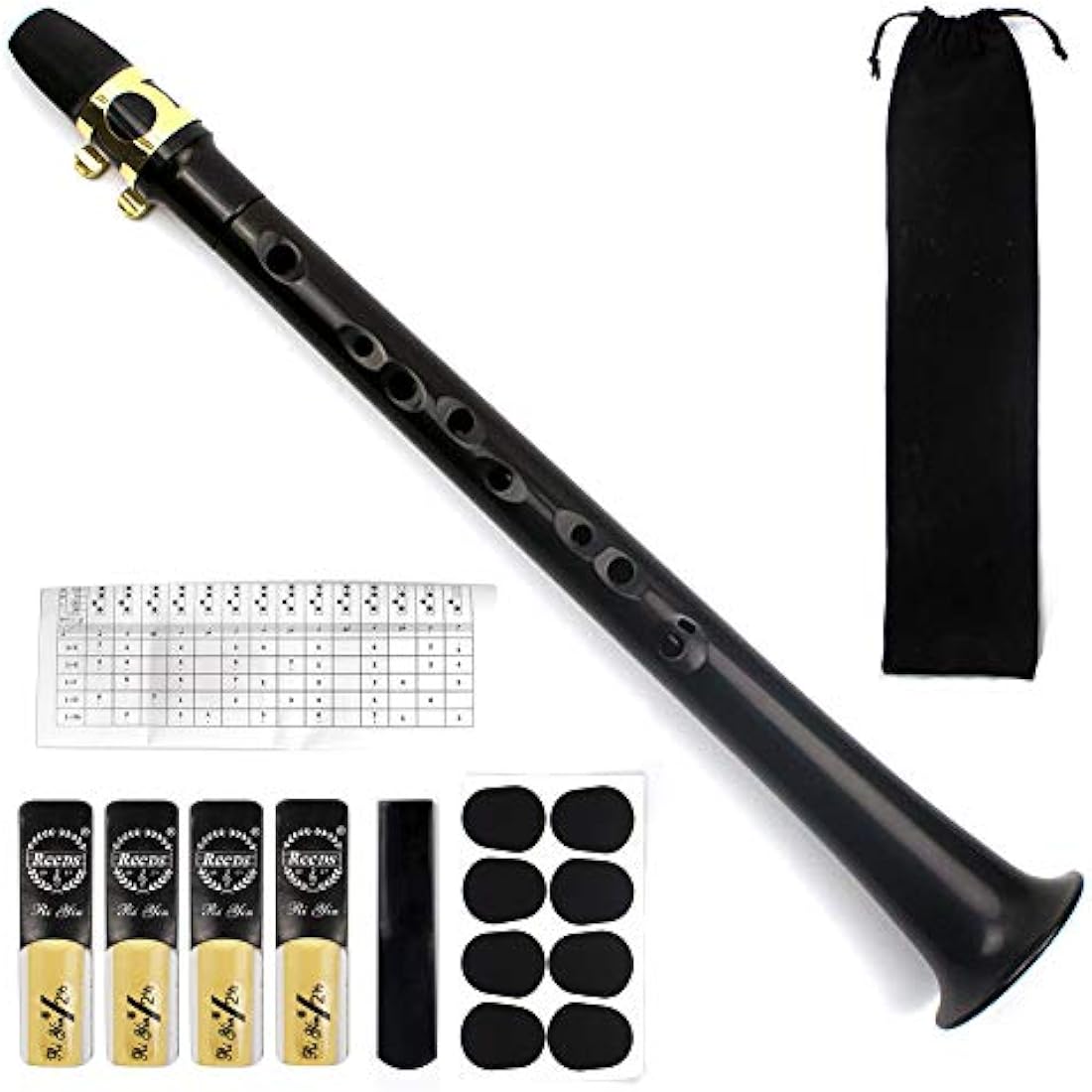 Jolof Store Pocket Saxophone – Portable Mini Woodwind Kit with Reeds