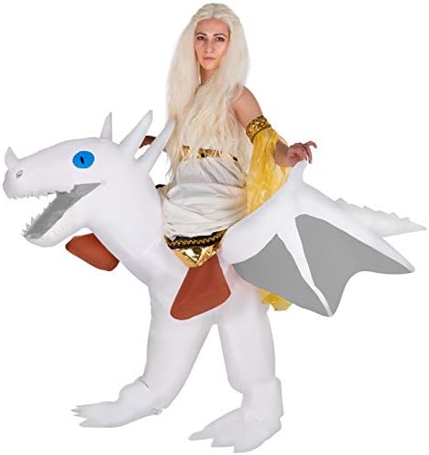 Morph Adult Inflatable Ride-On Dragon Halloween Fancy Dress Costume