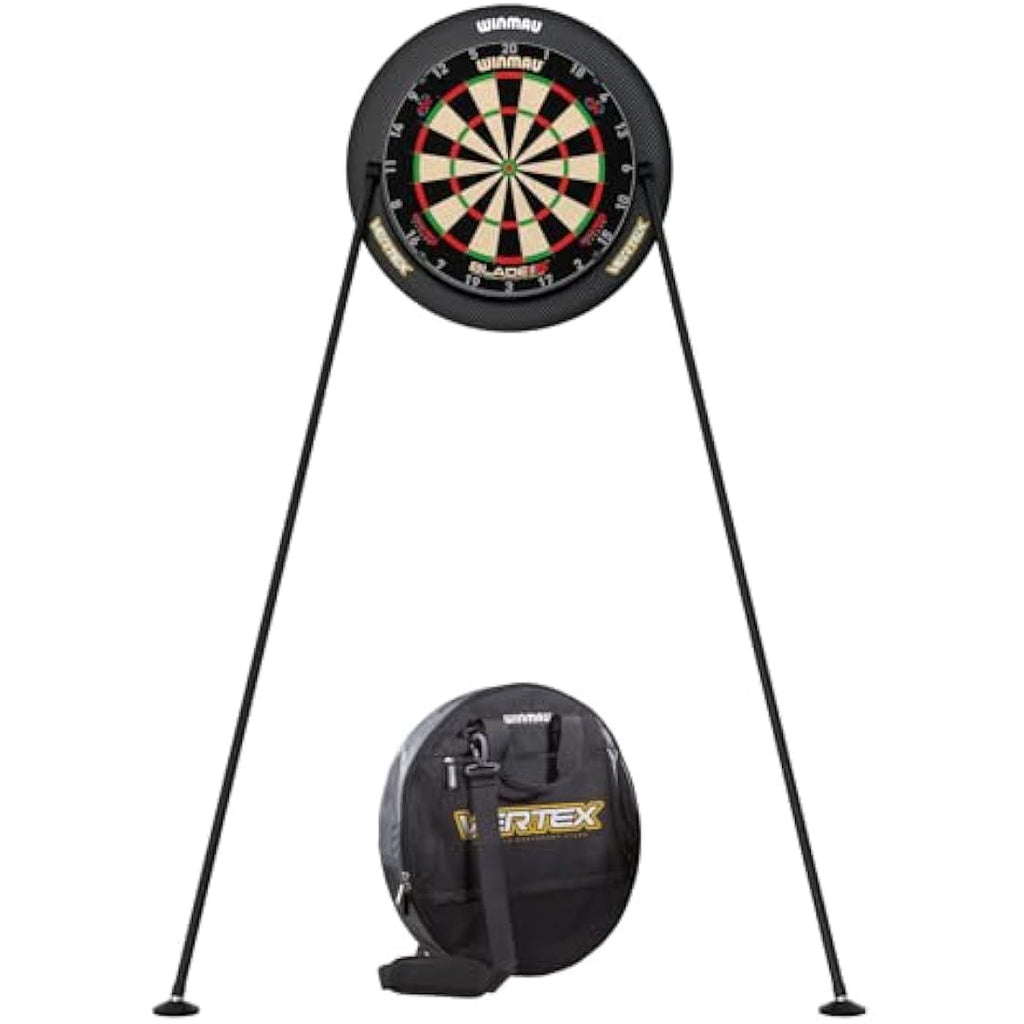 Winmau Vertex Dartboard Stand – Portable Adjustable Steel Tripod
