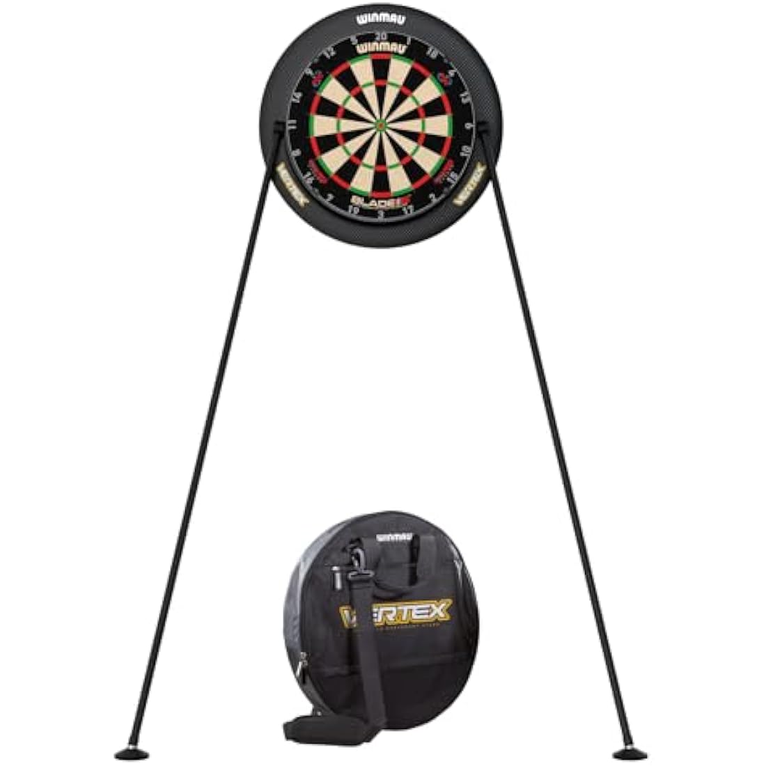 Winmau Vertex Dartboard Stand – Portable Adjustable Steel Tripod