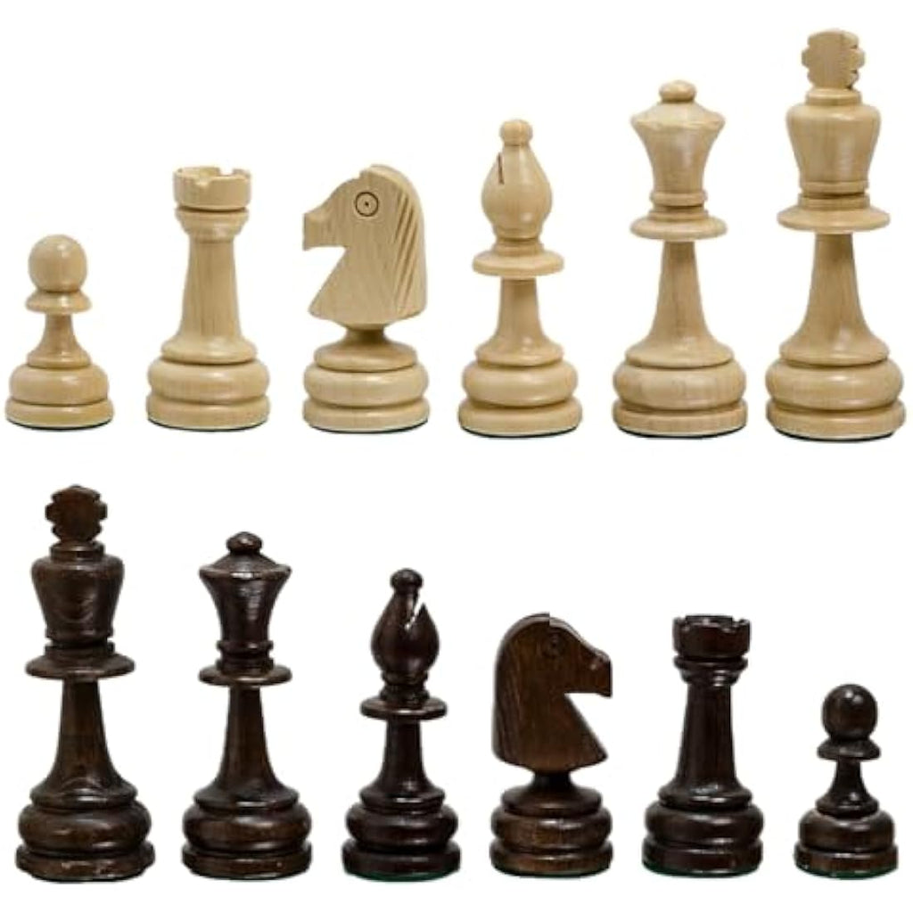 Staunton No. 6 Wooden Chess Pieces – Handmade Tournament Set