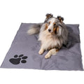 dobar Self-Cooling Dog Mat – Large Gel Cooling Blanket for Pets, Grey