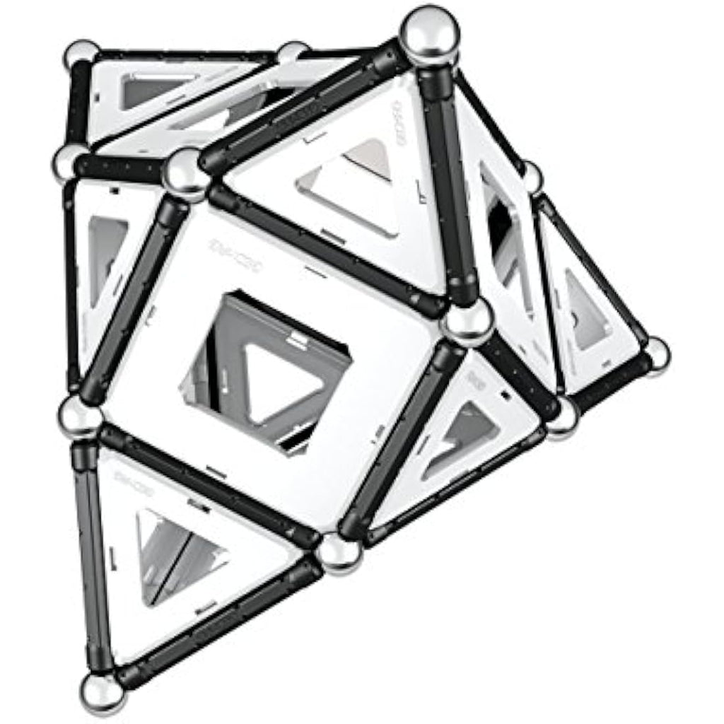 Geomag Magnetic Construction Set – Black and White Panels, 104 Pieces