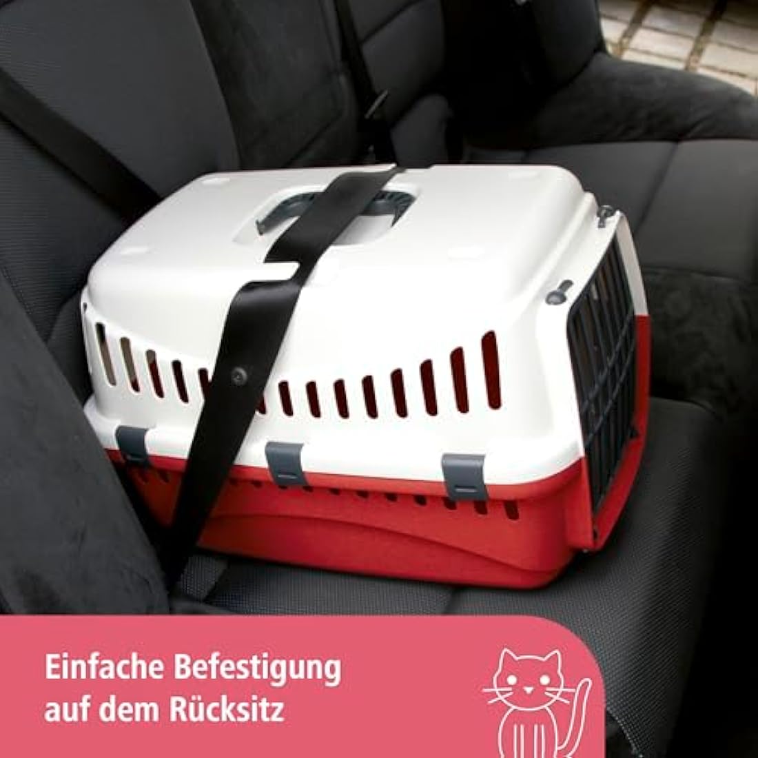 Kerbl Expedition Pet Transport Box | Plastic Door | 45x30x30cm - Creme