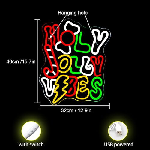 ineonlife Christmas Ambiance Neon Sign | Dimmable LED Wall Decor Light