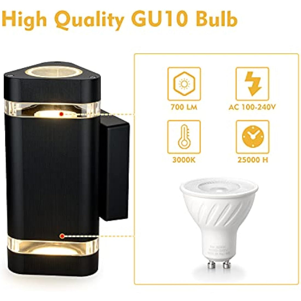 CELAVY Outdoor Wall Lights – IP65 Waterproof Up and Down LED Porch Light