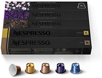 Nespresso Original Coffee Pods - 50 Mixed Pack Recyclable Capsules