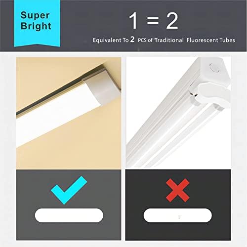 Sundertech LED Batten Light | 3FT 25W 3CCT Selectable | 2 Pack Set