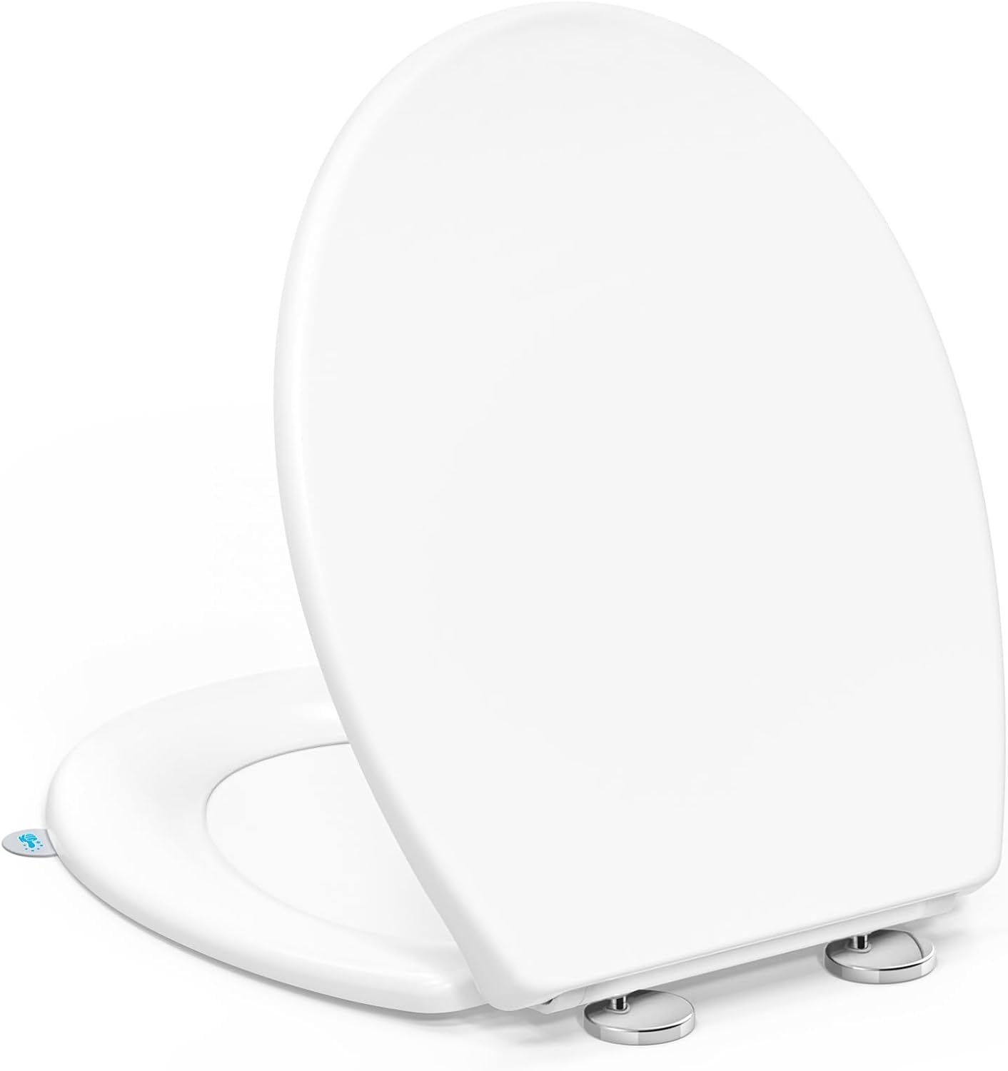 YEAUPE PRO O-Shape Toilet Seat | Soft Close Heavy Duty White Loo Seat