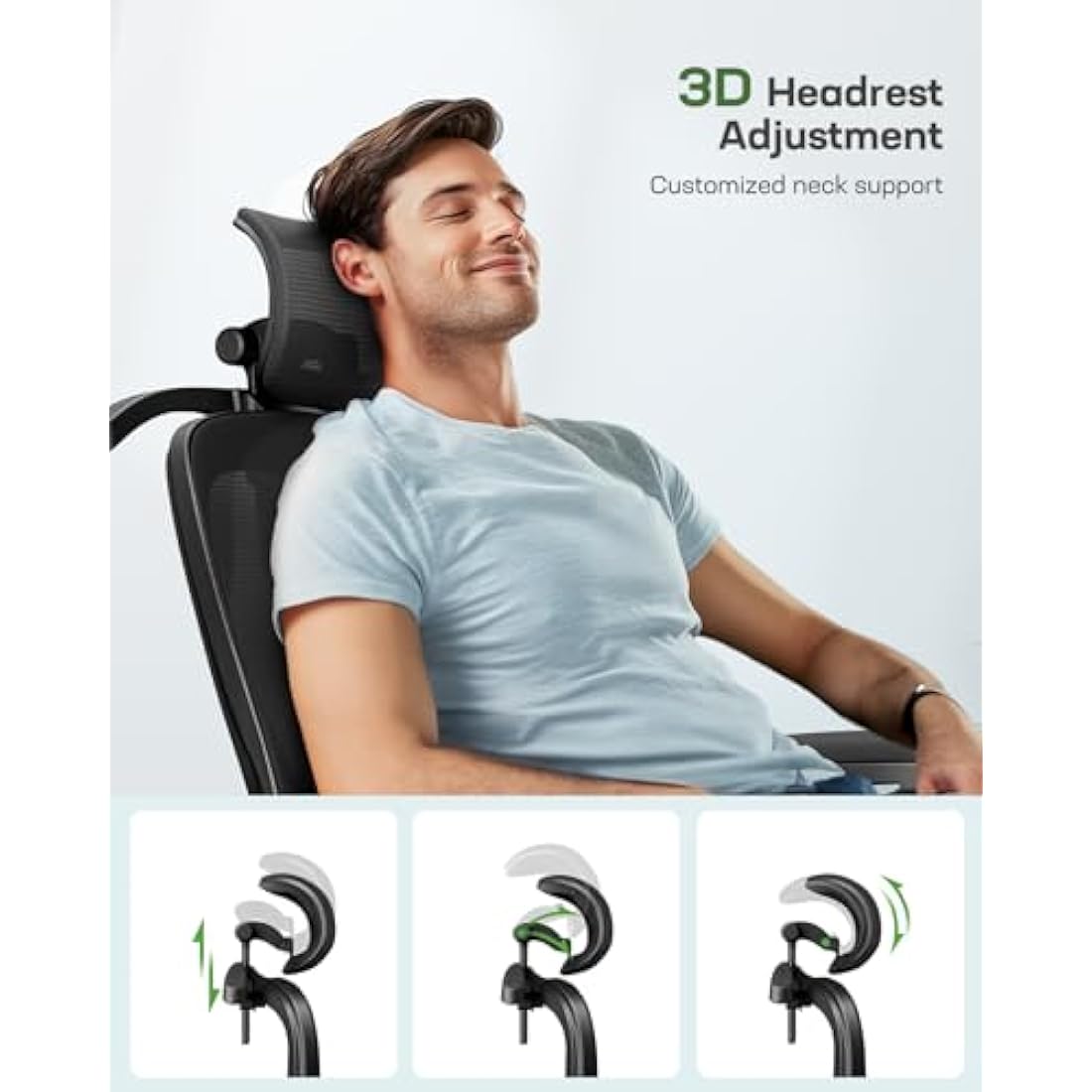 Marsail Ergonomic Office Chair – High Back Gaming Desk Chair with 3D Support