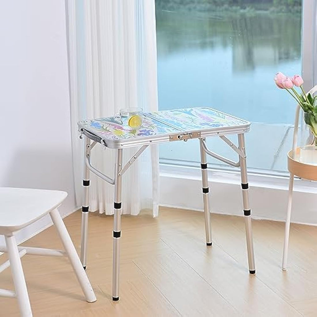 Folding Camping Table | 2ft Portable Floral Picnic Table