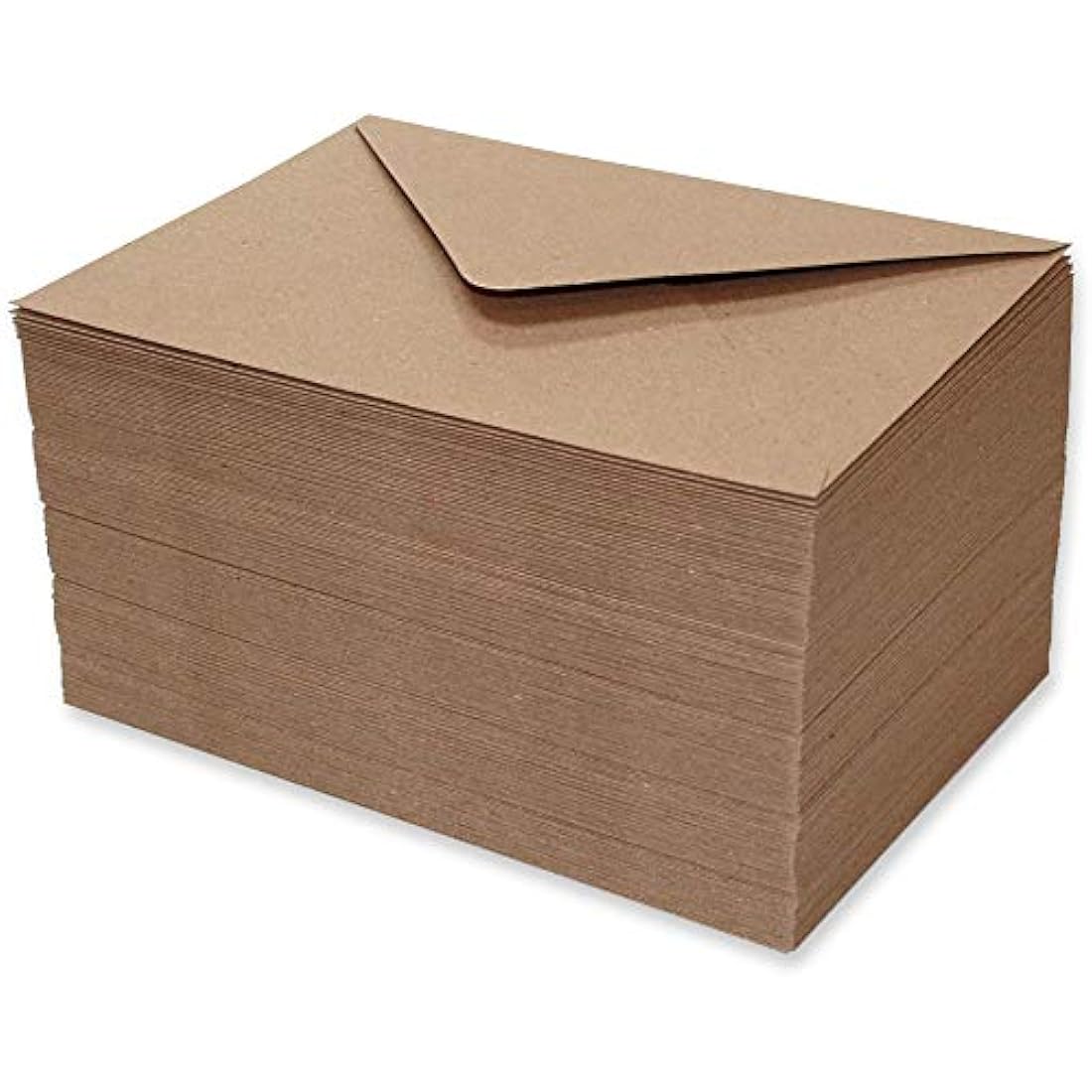 Craft UK 5x5 Kraft Envelopes – Recycled Paper for Card Making, 150 Pack