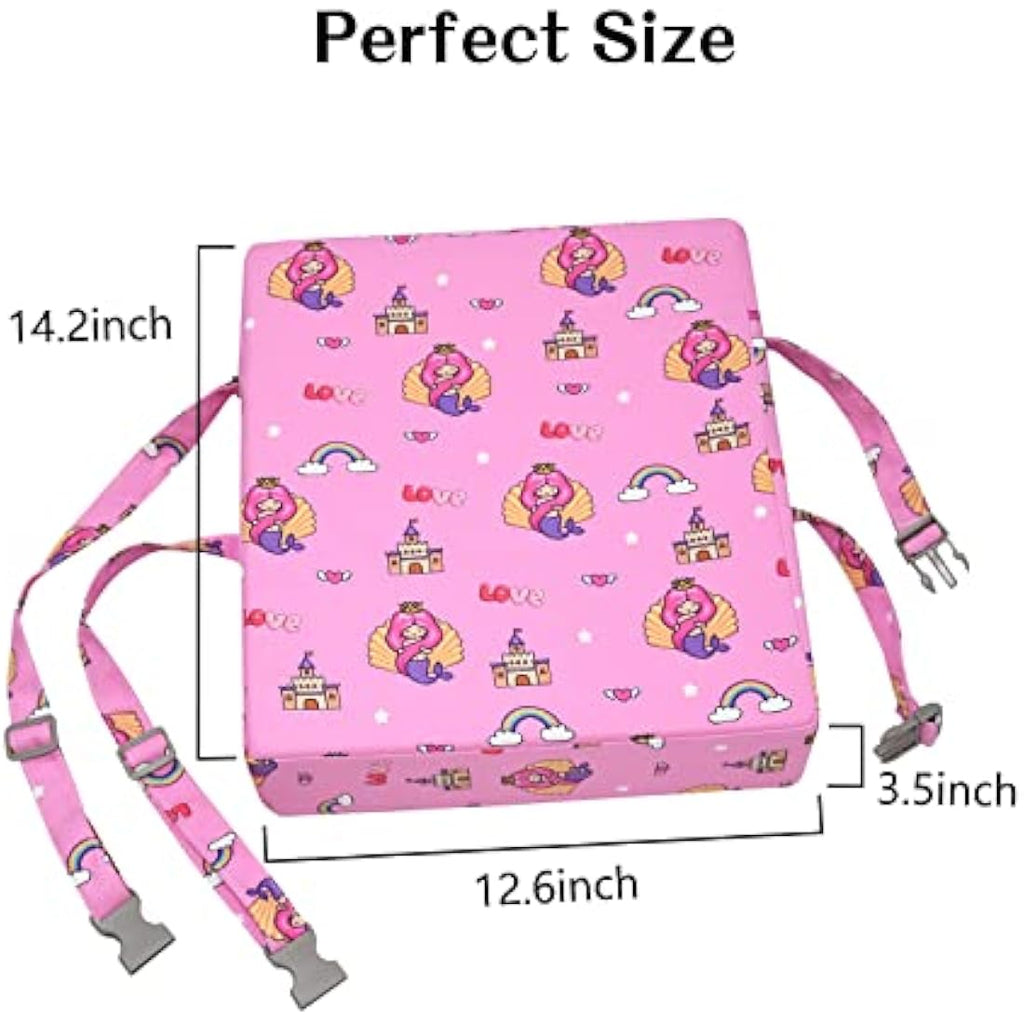 Baby Booster Seat for Dining Table – Non-Slip Pink Cushion