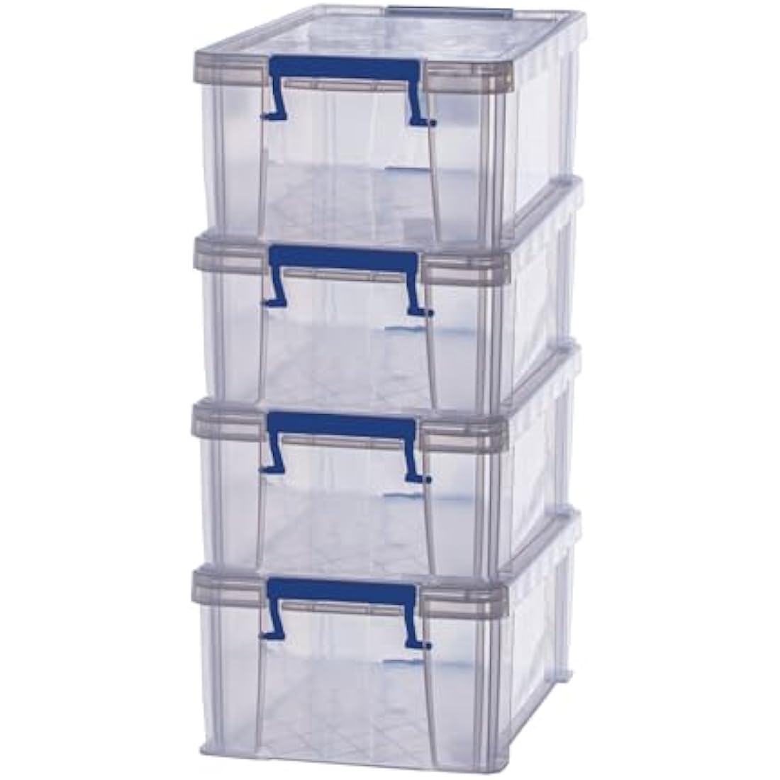 Bankers Box ProStore 10L Stackable Plastic Storage Boxes - 4 Pack