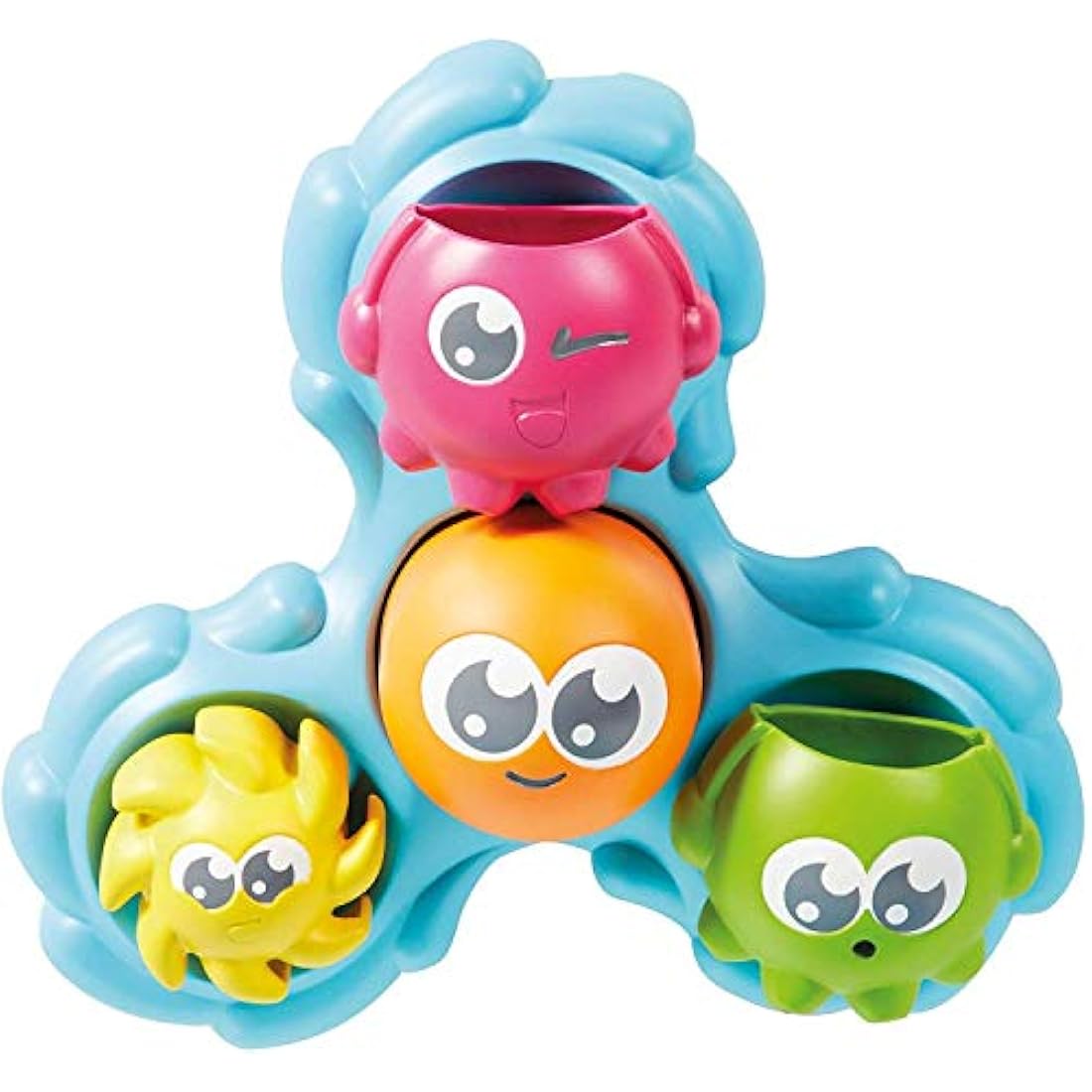 Toomies Spin & Splash Octopus Bath Toy - Developmental Water Play Set
