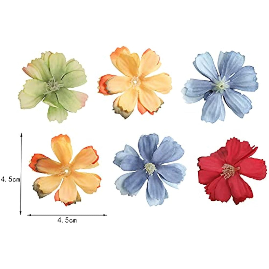 Yafe 50pcs Artificial Silk Flower Heads | 4.5cm DIY Craft Floral Decor