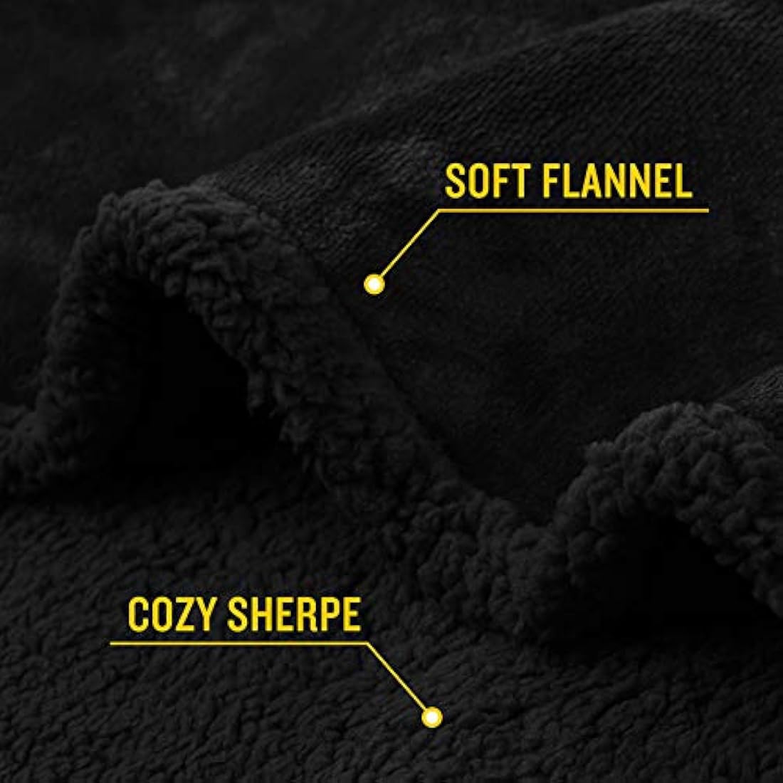 Luciphia Waterproof Pet Blanket – Fluffy Double Layer Dog Cover, Black, XL