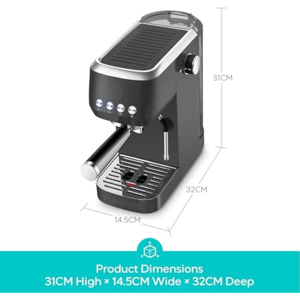 Casabrews 20-Bar Espresso Machine | Professional Coffee Maker with Steamer
