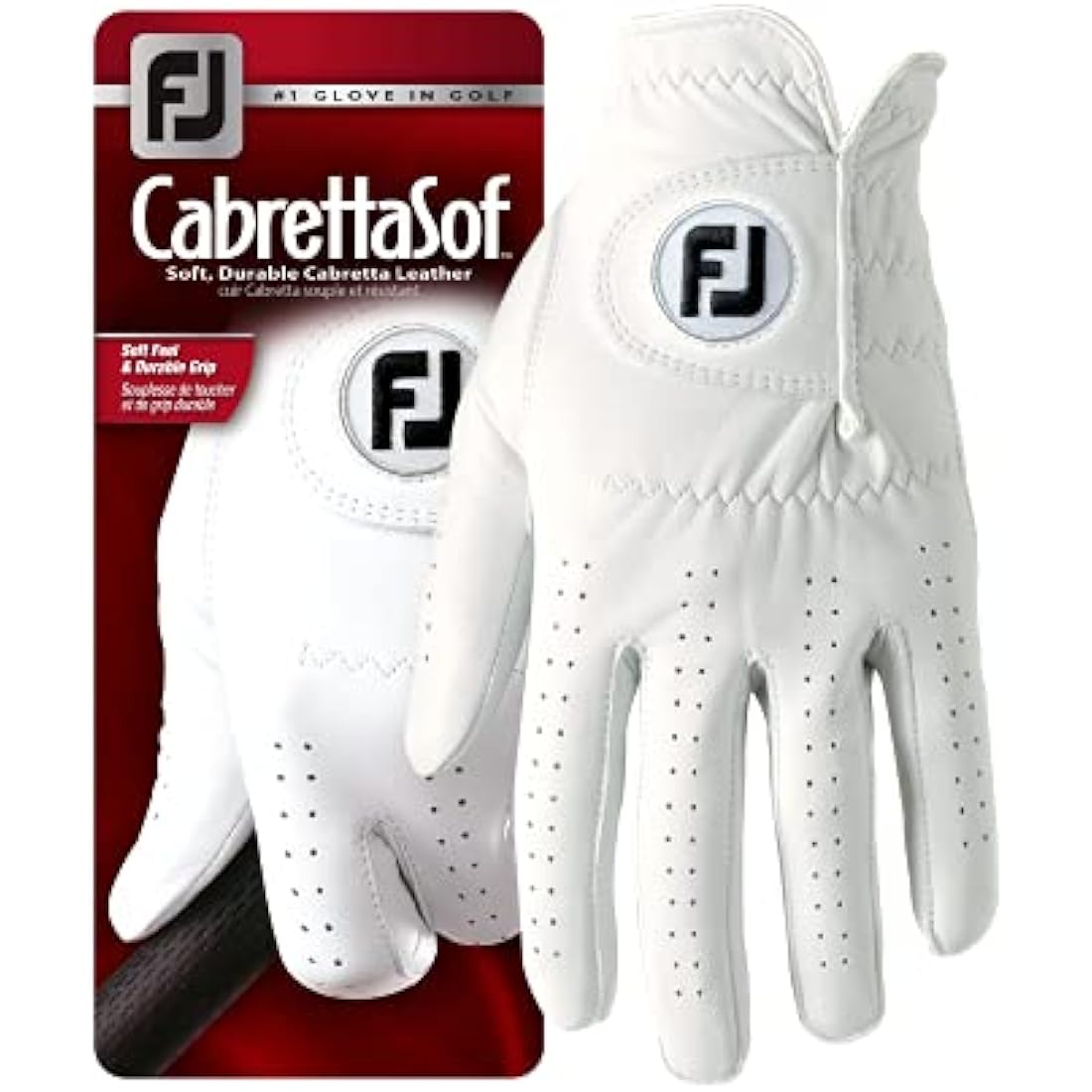 FootJoy CabrettaSof Men's Golf Glove – Premium Leather Right Handed