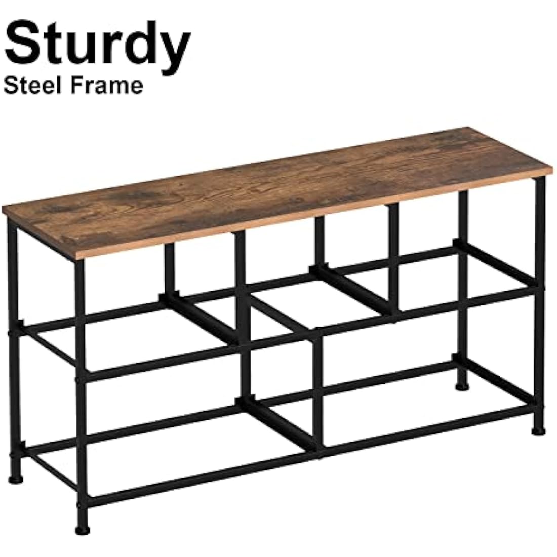 VEDECASA 7-Drawer Retro Fabric Dresser with Wooden Top