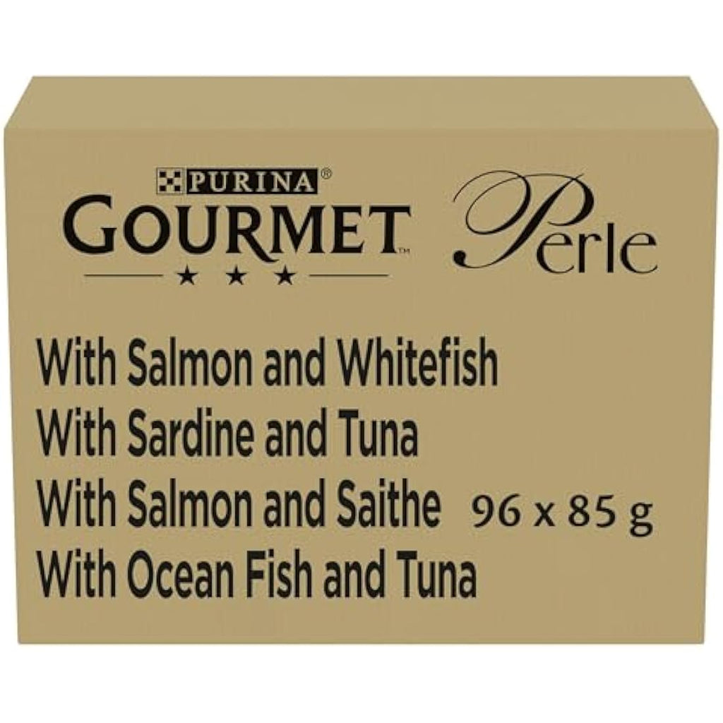 Gourmet Perle Seaside Duo Wet Cat Food – Seafood in Gravy 96x85g