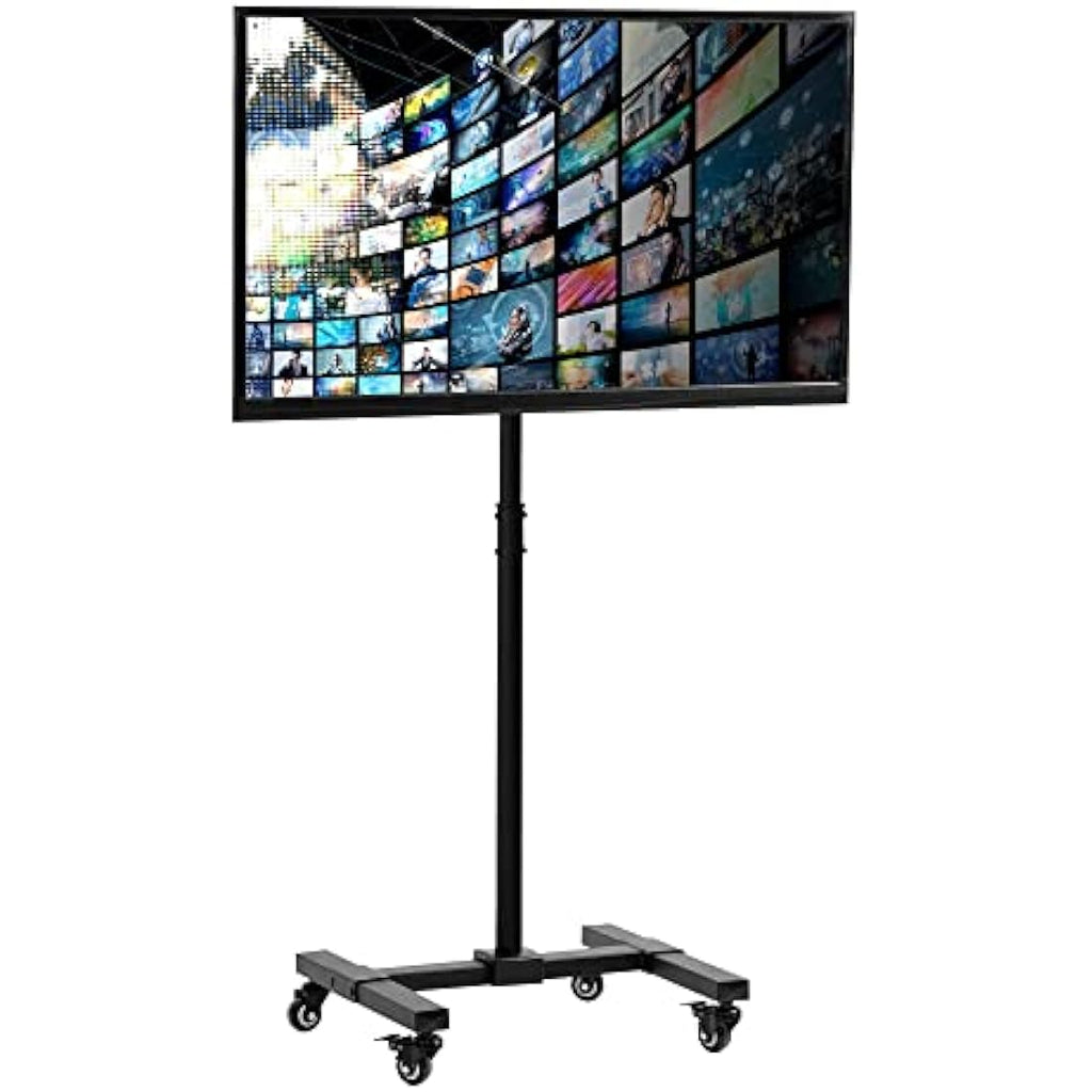 VIVO Mobile TV Stand for 13-42 inch Screens | Rolling Height Adjustable