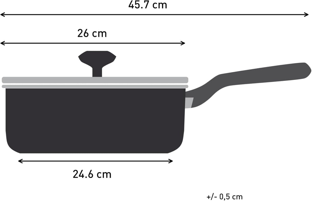 Tefal Titanium Essential Non-Stick Sautepan with Lid – 26cm