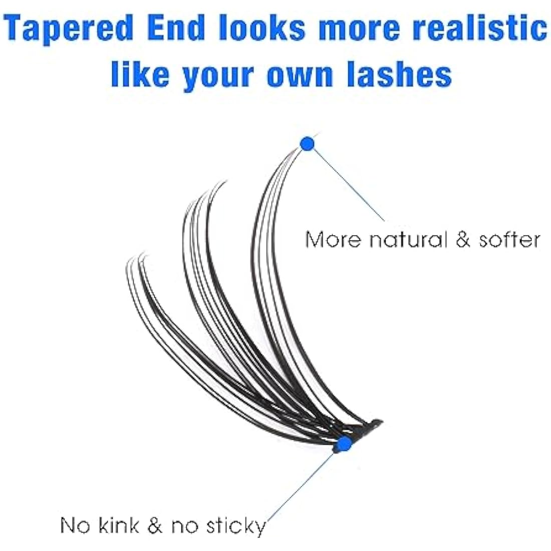 Bransfy DIY Eyelash Extension Clusters | 280pcs D Curl Faux Mink Lashes