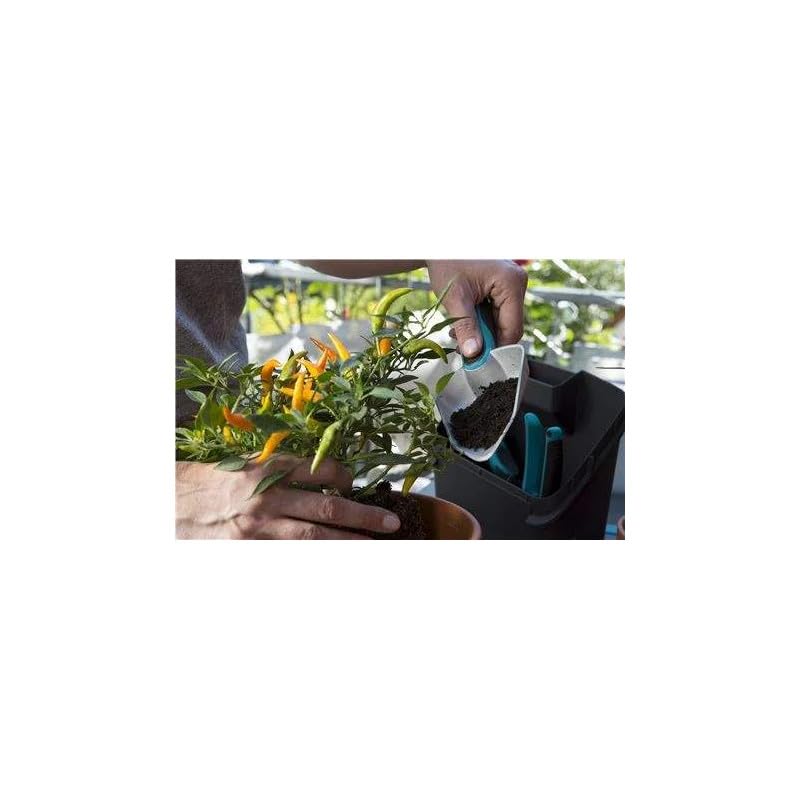 GARDENA City Gardening Balcony Box – 4-Piece Tool Set with Storage