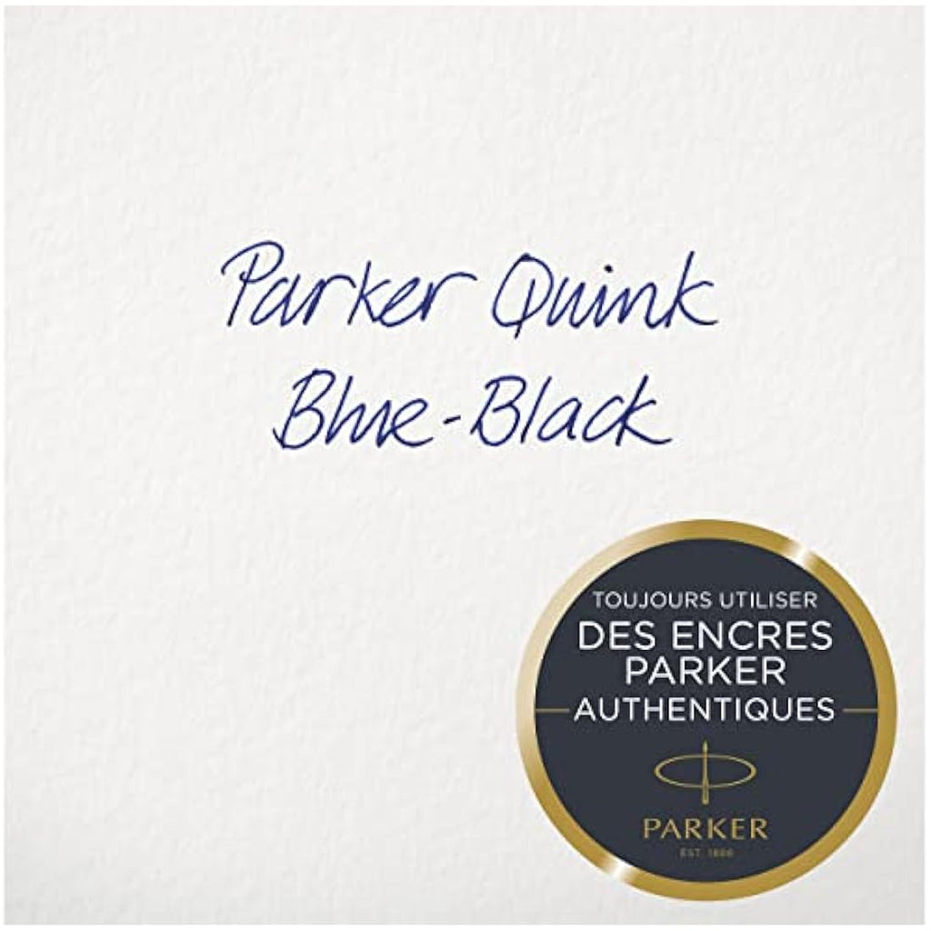 Parker QUINK Fountain Pen Ink Bottle – Blue-Black Refill, 57 ml