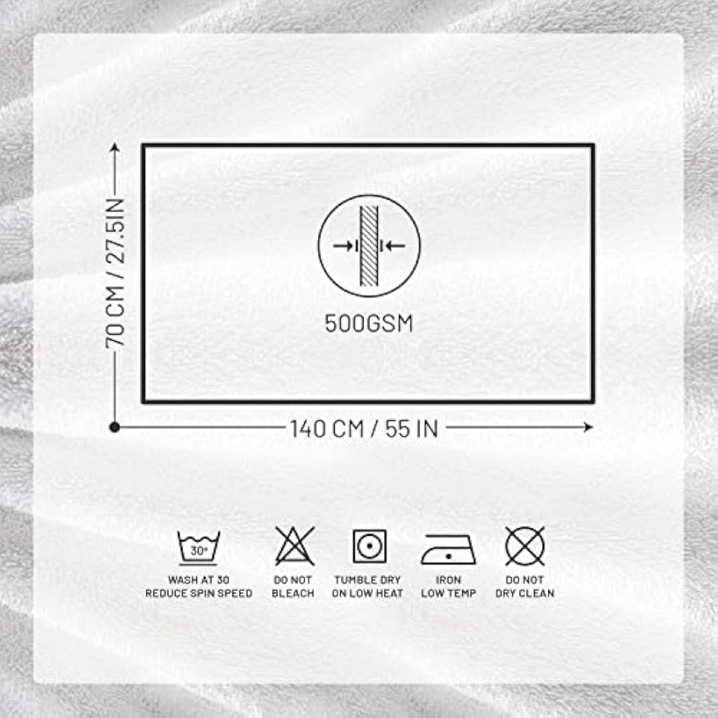 Egyptian Cotton Bath Towels | 4-Pack Soft Absorbent White