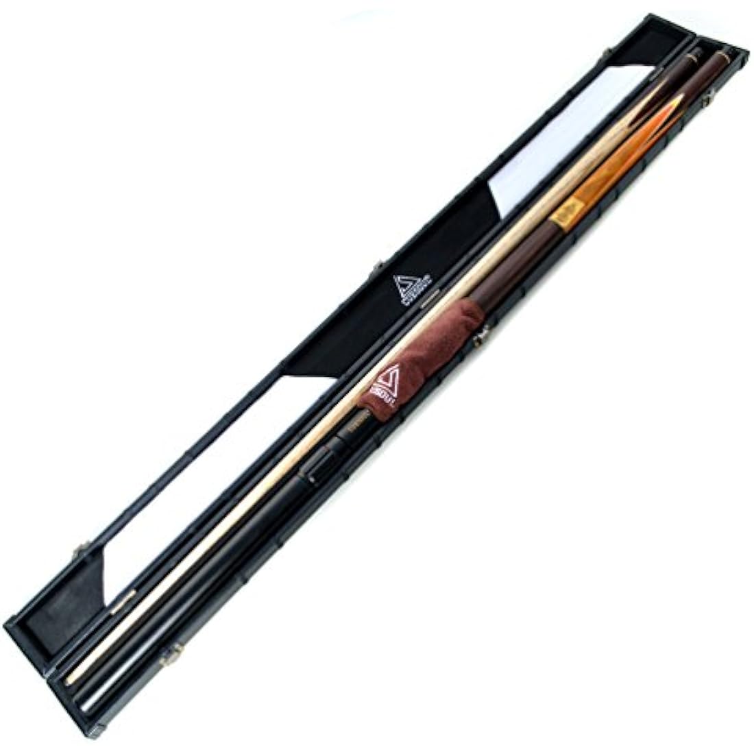 CUESOUL 57" Snooker Cue | Hand-Spliced Ash Wood with Case & Extensions