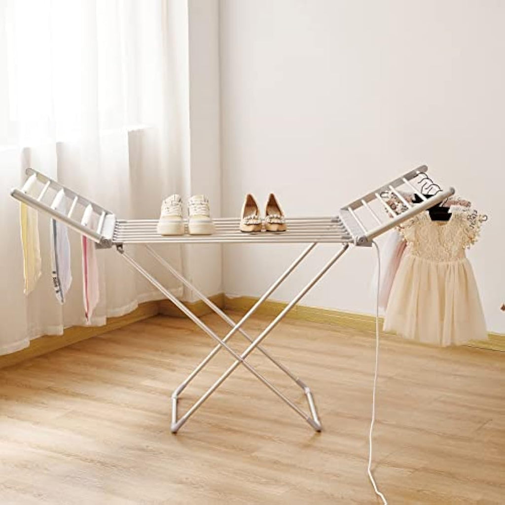 Rainberg Electric Heated Folding Clothes Dryer – 230W 18 Rail Airer