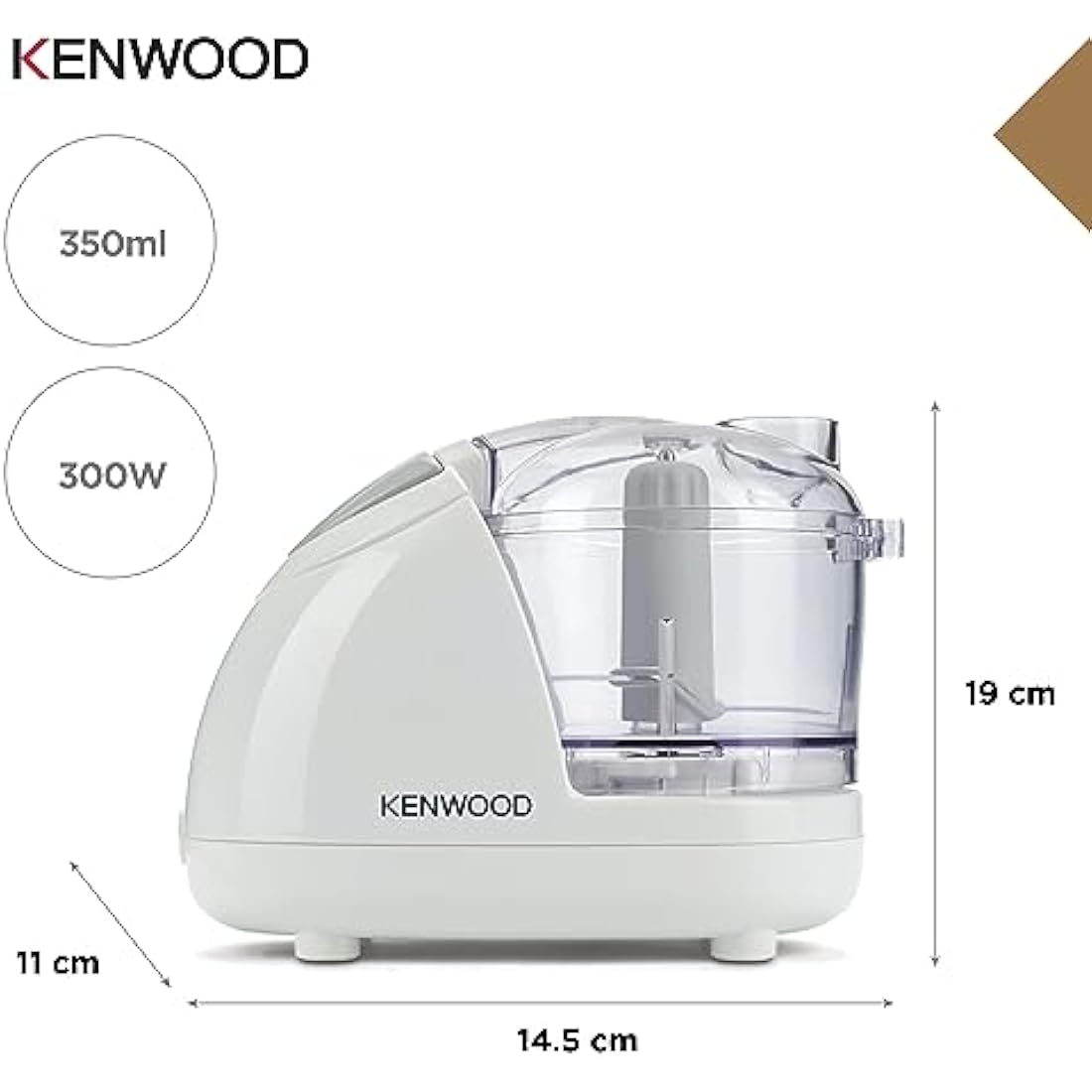 Kenwood Mini Chopper CH180B | 300W Food Processor - 0.35L Bowl