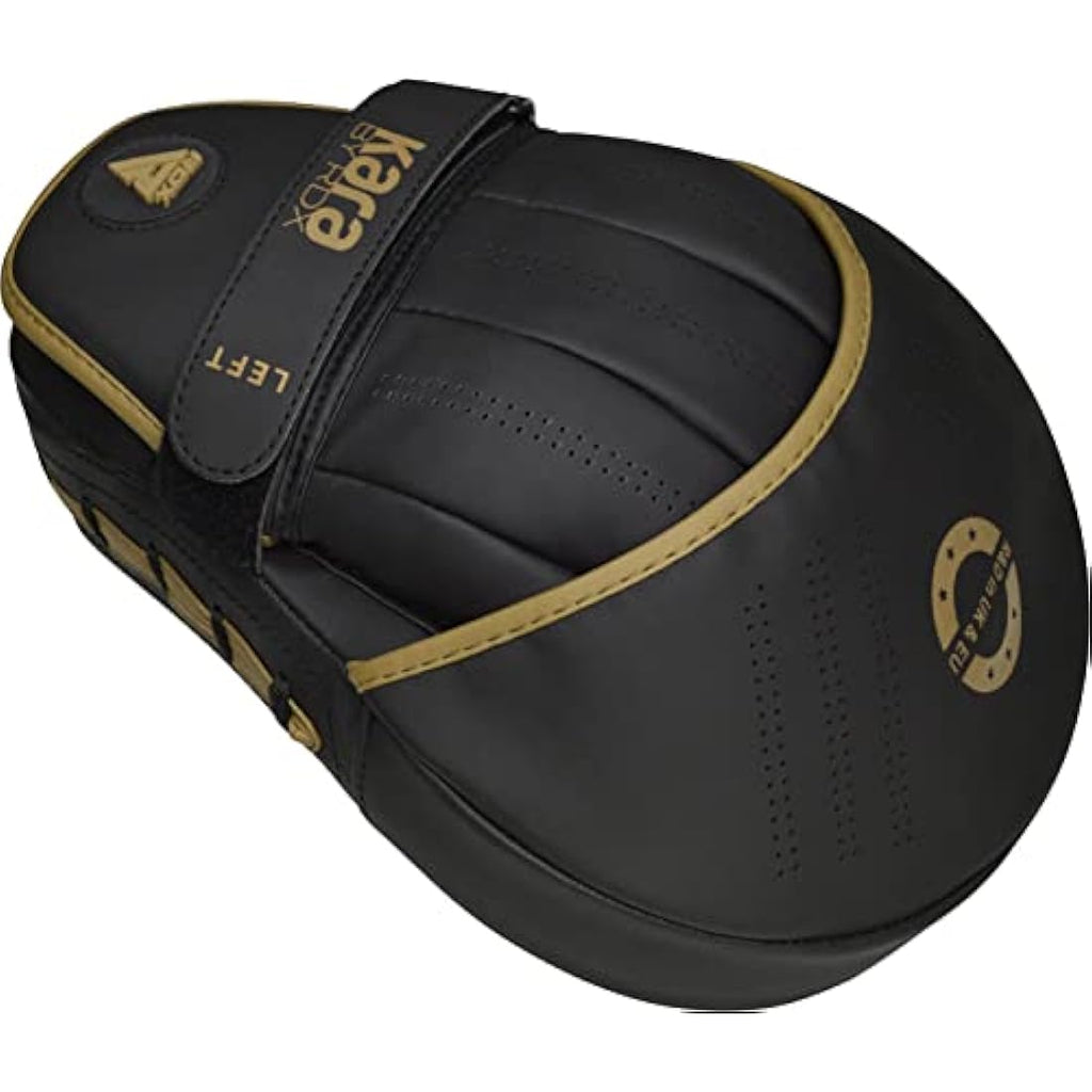 RDX Curved Focus Mitts – Maya Hide Leather Boxing Pads for MMA & Muay Thai