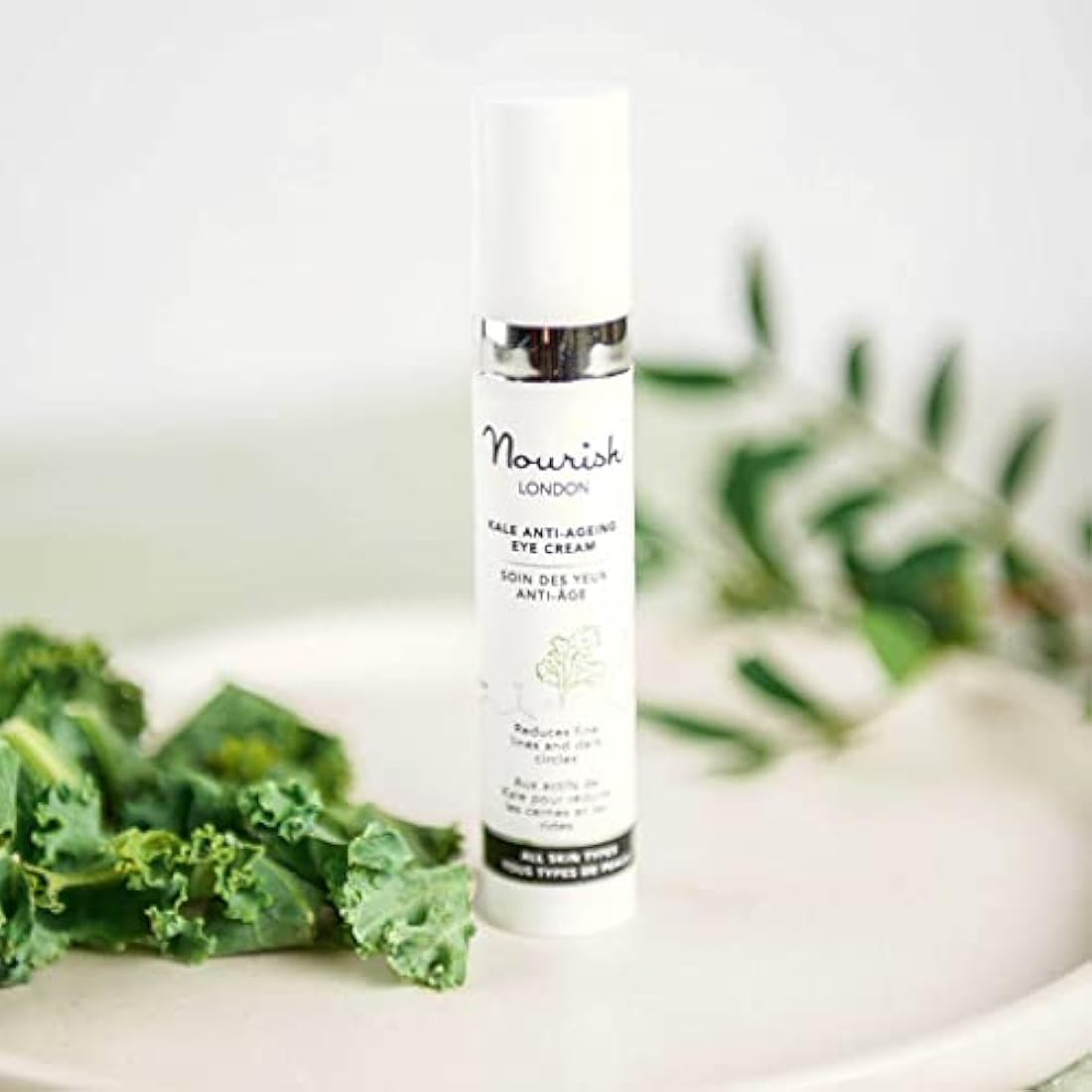 Nourish London Kale Anti-Ageing Eye Cream - Firming & Vegan - 10ml