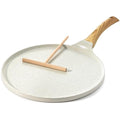 Sensarte 26cm Nonstick Ceramic Crepe Pan | Induction Dosa Tawa Griddle