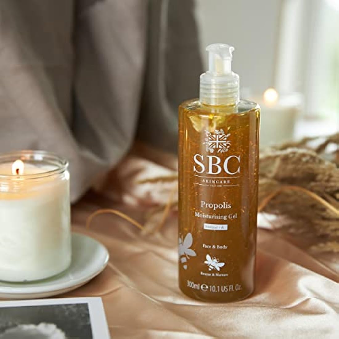 SBC Skincare Propolis Moisturising Gel – 1000ml Soothing Face & Body