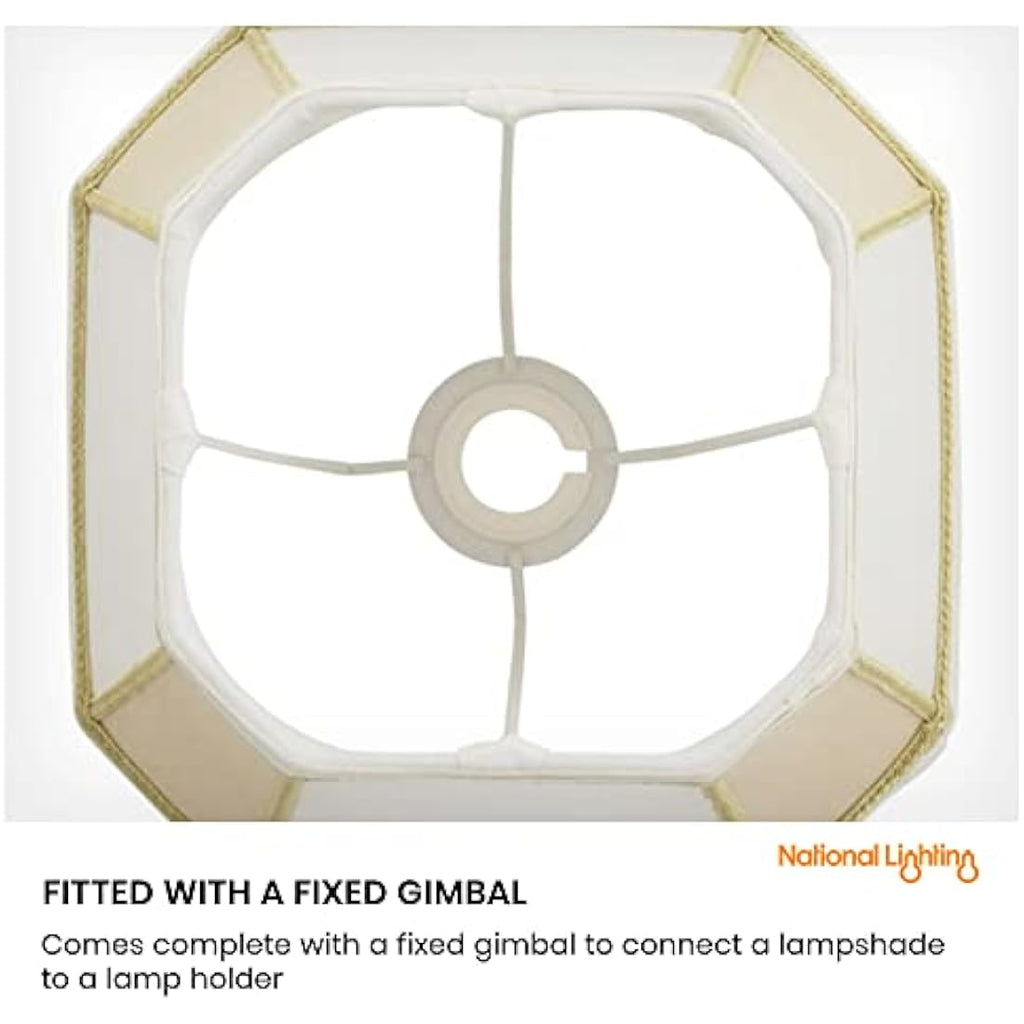Cream Pleated Fabric Lampshade – 18-Inch Tapered Drum