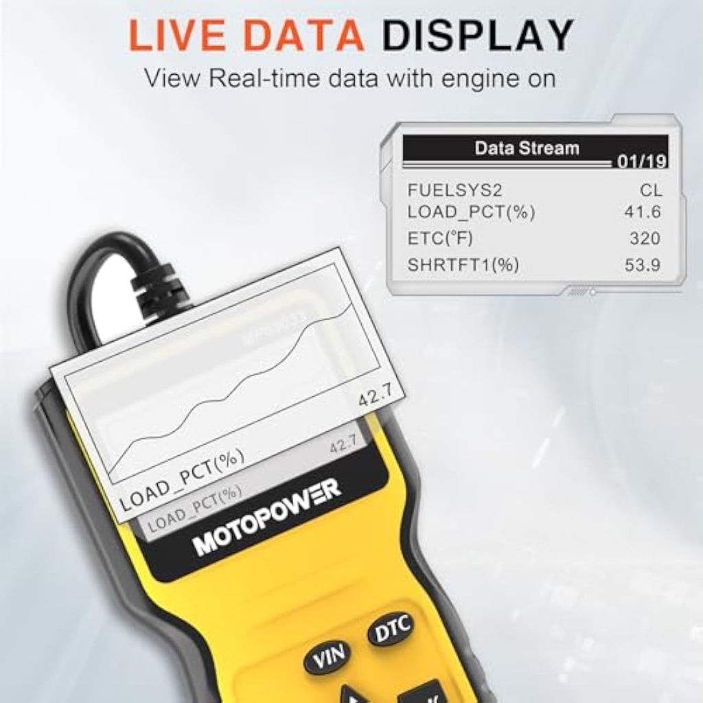 MOTOPOWER MP69033 OBD2 Scanner - Car Engine Fault Code Reader Tool